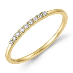 diamant ring in 9 karaat goud 0,07 ct - Simple Diamonds