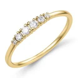 diamant ring in 9 karaat goud 0,16 ct - Simple Diamonds