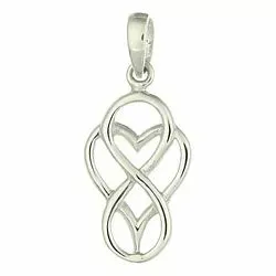 Hart infinity hanger in zilver