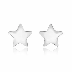 Klein ster oorsteker in zilver