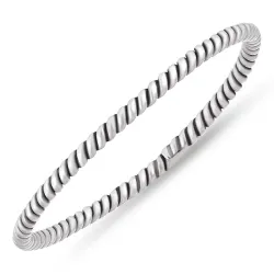 gedraaide ring in geoxideerd sterlingzilver