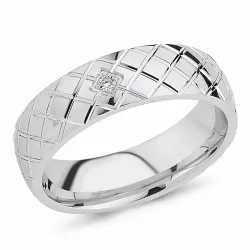 zirkoon ring in gerodineerd zilver
