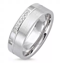 elegant ring in gerodineerd zilver