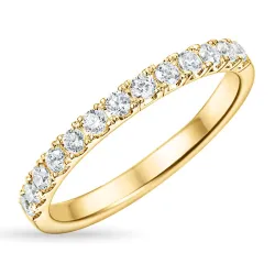 zirkoon gouden ring in 9 karaat goud