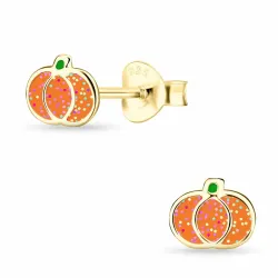 pompoen kinder oorbellen in zilver - Little Ones