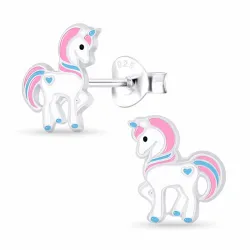 eenhoorn kinder oorbellen in zilver - Little Ones