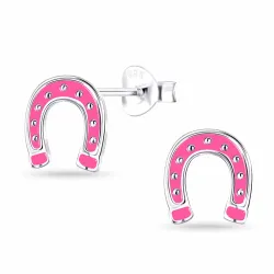 hoefijzer kinder oorbellen in zilver - Little Ones