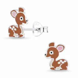 hert kinder oorbellen in zilver - Little Ones