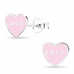 hart kinder oorbellen in zilver - Little Ones