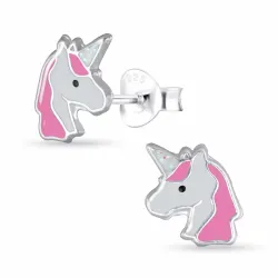 eenhoorn kinder oorbellen in zilver - Little Ones