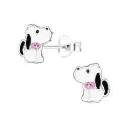 honden kinder oorbellen in zilver - Little Ones