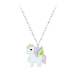 eenhoorn ketting in zilver
