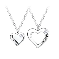 Best friends moeder en kind set met 2 ketting in zilver - Little Ones