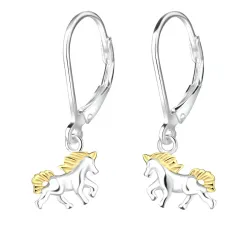 paarden creool in zilver met verguld zilver - Little Ones