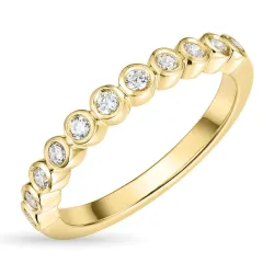 zirkoon gouden ring in 9 karaat goud