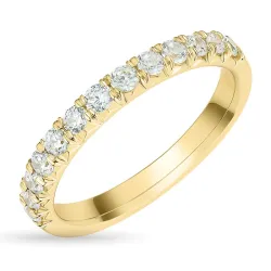 zirkoon gouden ring in 9 karaat goud