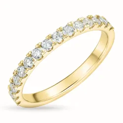 zirkoon gouden ring in 9 karaat goud