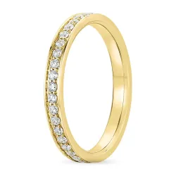 zirkoon gouden ring in 9 karaat goud