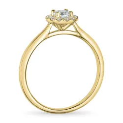 zirkoon ring in 9 karaat goud