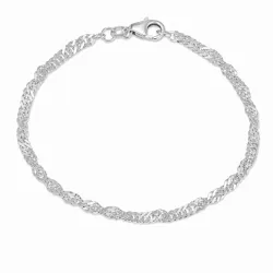 BNH singapore armband in zilver 21 cm x 2,9 mm