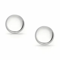 rond oorclips in zilver