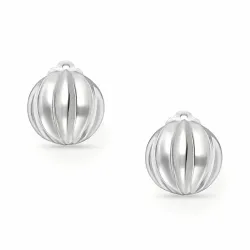 rond oorclips in zilver