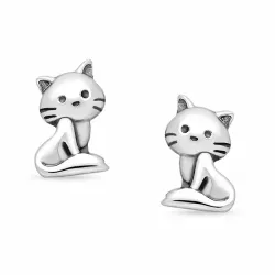 katten oorsteker in zilver - Little Ones