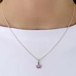 Vlinder hanger in zilver