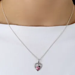 hart lieveheersbeestje hanger in zilver - Little Ones