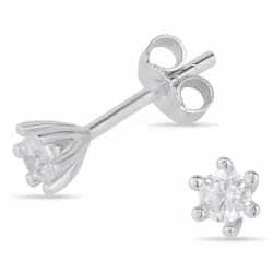 4-4,5 mm oorsteker in zilver