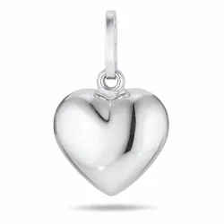 9 x 11 mm hart hanger in zilver