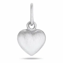 6 x 8 mm hart hanger in zilver