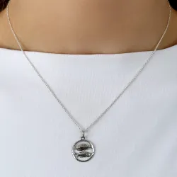 sterrenbeeld vissen hanger in zilver