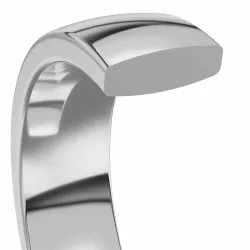 4 mm diamant trouwringen in 9 karaat witgoud - set