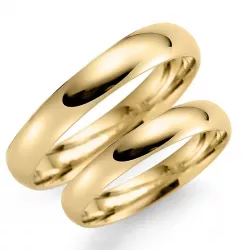 3 mm trouwringen in 9 karaat goud - set