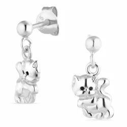 katten oorsteker in zilver