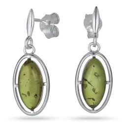 ovaal oorbellen in zilver