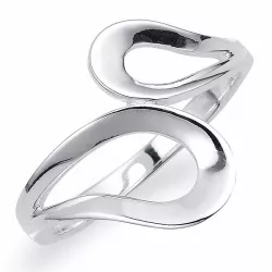 Druppel vinger ringen in zilver