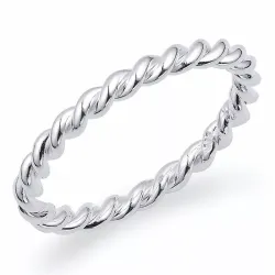 Gedraaide vinger ringen in zilver