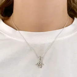 engel hanger in zilver en verguld sterlingzilver