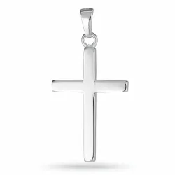 16,5 x 24,5 mm kruis hanger in zilver - Amoré