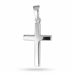 12 x 18 mm kruis hanger in zilver - Amoré