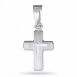 klein kruis hanger in zilver