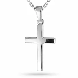 kruis ketting in zilver met hanger in zilver - Amoré