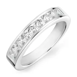 zirkoon mémoire ring in zilver