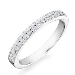 zirkoon mémoire ring in zilver