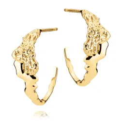 Sisite x Josephine halfcreool in verguld sterlingzilver