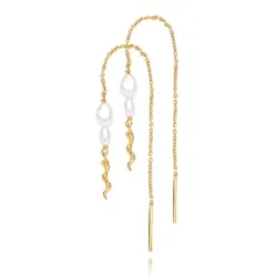 Sistie Rosa oorbellen in verguld sterlingzilver