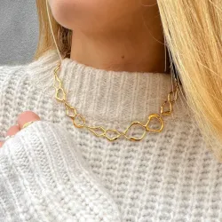 Sistie2ND x Signe Kragh ketting in verguld staal