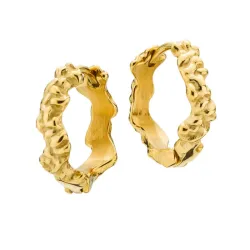 12 mm Sistie2ND creool in verguld staal